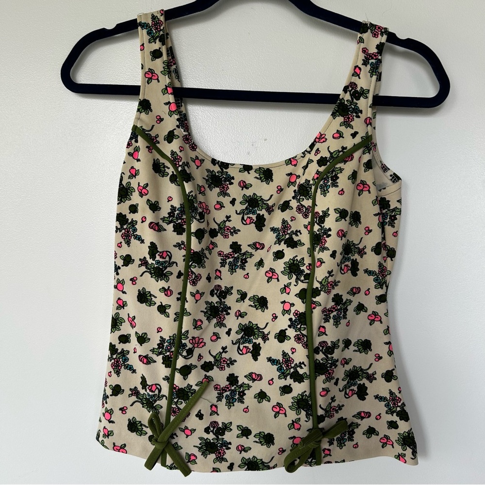 Vintage Floral Print Top